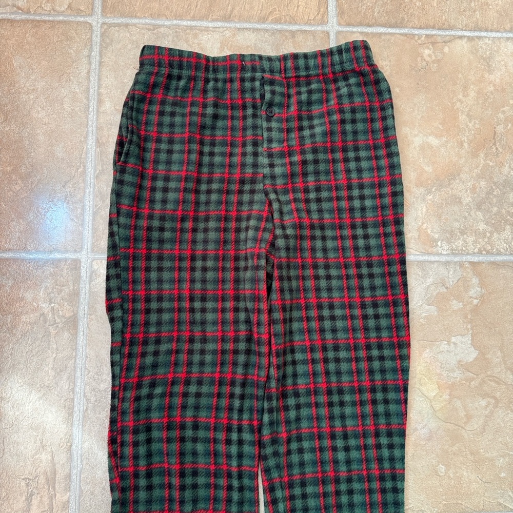 Plaid Pajama Lounge Pants w/pockets! - Red, Black & Green Size L